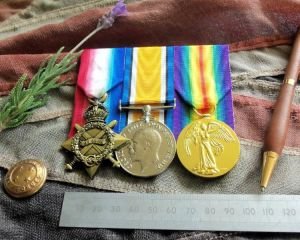 WW1 Trio, Replica Full Size Mounted To Wear Medal Set (BH1366)