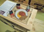 WWI Bully Beef and Cheese On A Tin Plate 1.1 scale by Joel Taylor of Museum Models & Miniatures Ltd. (APM 6)