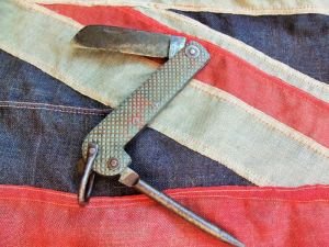 WWII British Royal Navy Sailors Rigging Knife w/Marlin Spike (BH168)